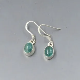 Apatite and Silver Drop Earrings