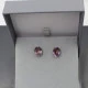 Amethyst and Silver Stud Earrings