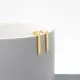   Gold Bar Drop Earrings