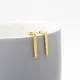 Simple  Gold Bar Drop Earrings