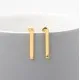   Gold Bar Drop Earrings