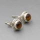 Tigers Eyes and Silver Stud Earrings