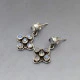 Moonstone Flower Sterling Silver Earrings