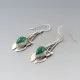 Vintage  silver art nouveau earrings