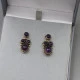 Amethyst Silver Drop Earrings