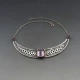 John Hart Iona Silver  Amethyst and Silver Celtic Necklace