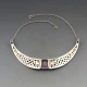 John Hart Iona Silver  Amethyst and Silver Celtic Necklace