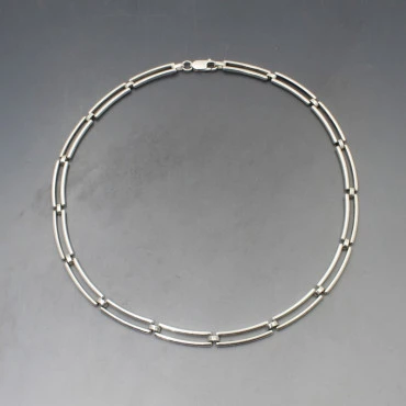 Silver Link Necklace 16 Inches