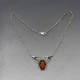 Amber Art Nouveau Style Necklace