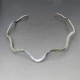 Wavy Sterling Silver Torque Necklace