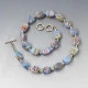 Chunky Venetian Cube Bead Necklace