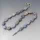 Venetian Cube Bead and Silver Necklace