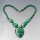 Malachite Bead Pendant Necklace