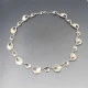 SIlver Modernist Swirls Link Necklace