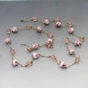 Vintage Pink Venetian Beads Necklace