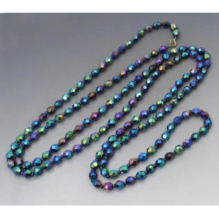 Vintage Carnival Glass Beads
