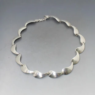 Herman Siersbol  Silver Arcs Necklace