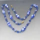 Long Bue Venetian Glass Beads