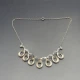 Hermann Siersbol  Silver and Crystal Necklace