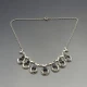 Hermann Siersbol  Silver and Crystal Necklace