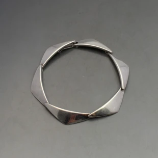 Hans Hansen Silver Peak Bracelet 