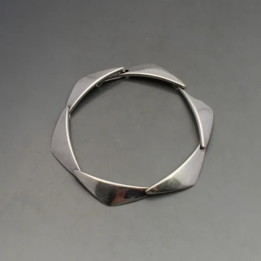 Hans Hansen Silver Peak Bracelet 