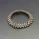 Vintage Sterling Silver and  Crystal Bracelet