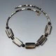 Banded Agate Rectangle Bead Necklace