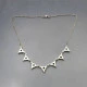 Peridot and Sterling Silver Deco Style Necklace