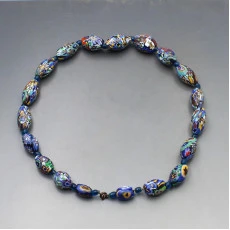 Venetian Millefiori Bead Necklace - 18 Inches