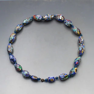 Venetian Millefiori Bead Necklace - 18 Inches