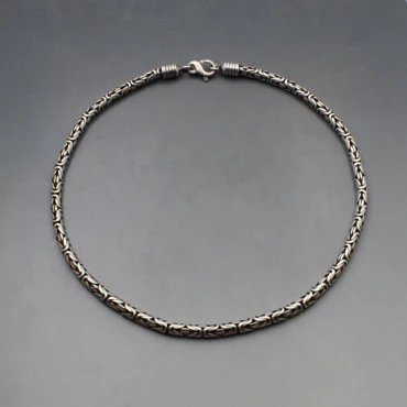 Silver Bali Style Chain Necklace