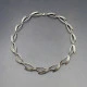 Designer Silver Modernist Necklace