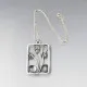 Danish 830 Silver Floral Pendant