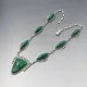 Jade and Silver Mexico Warrier Mask Necklace