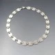 Solid Sterling Silver Ovals Necklace