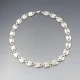 VintageSolid Sterling Silver Ovals Necklace