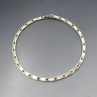 Solid Silver Link Necklace - 58 Grams