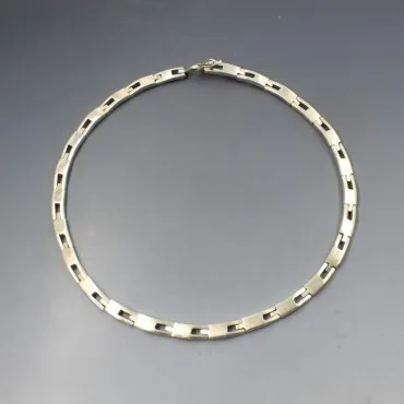 Solid Silver Link Necklace - 58 Grams