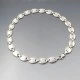 Solid Sterling Silver Ovals Necklace