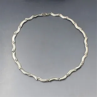 Arne Johansen Dennmark Silver Link Necklace