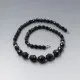Black Glass Beads Necklace