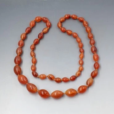 Vintage Carnelian Beads Necklace