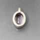 Chunky Amethyst and Silver Pendant
