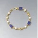 Paula Bolton Lapis Pearl Bracelet