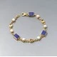Paula Bolton Lapis Pearl Bracelet