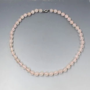 Pink Rose Quartz Beads Necklace