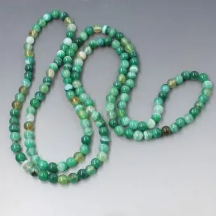 Long Fluorite Beads Necklace