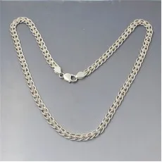 Decorative Silver Chain Necklace 