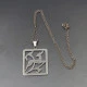 C A Christensen Silver Deer Pendant